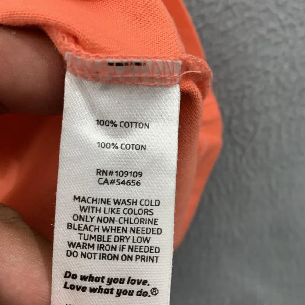 Life Is Good Shirt Womens 2XL Orange Crusher Tee Wine Glass Graphic Cotton NWT - Picture 9 of 10